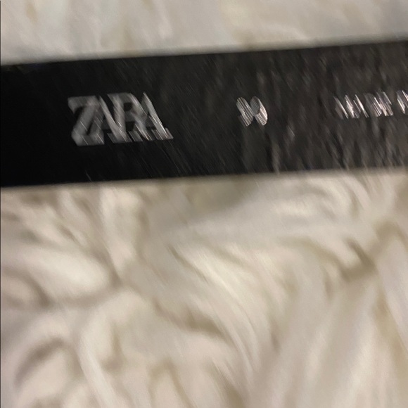ZARA Women’s Black  Belt size 32” length 46”condition very good see all photos main image 5